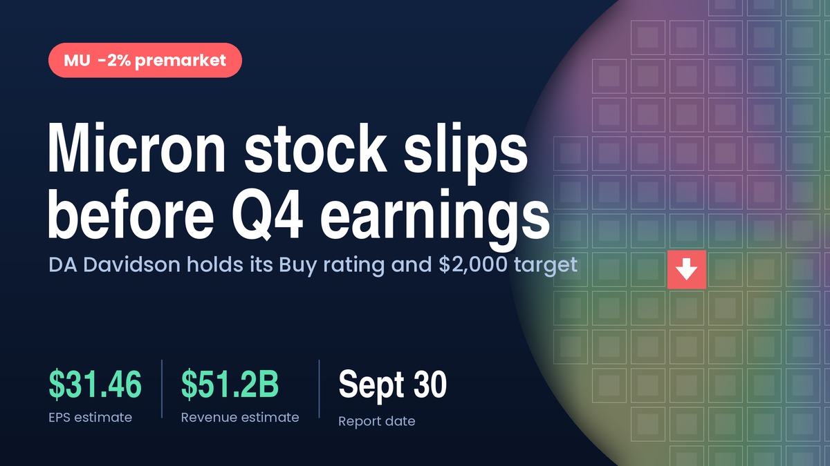 Micron Stock Slips as OpenAI Pause Rattles AI Chip Trade Days Before Q4 Report