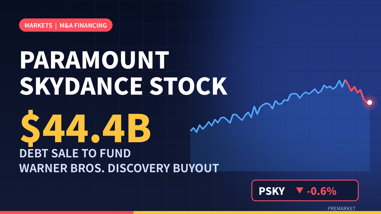 Paramount Skydance Stock Edges Lower as Company Lines Up $44.4B in Debt for WBD Buyout