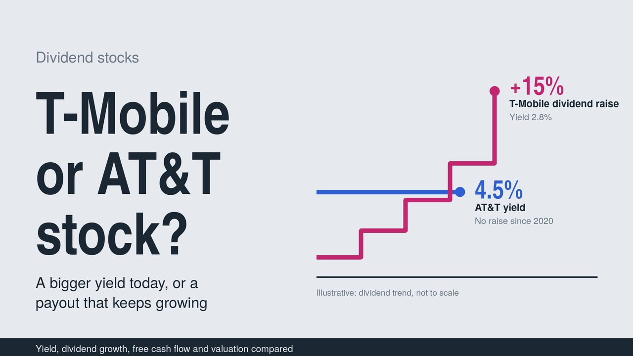 T-Mobile or AT&T Stock: A 15% Dividend Raise Takes On a 4.5% Yield