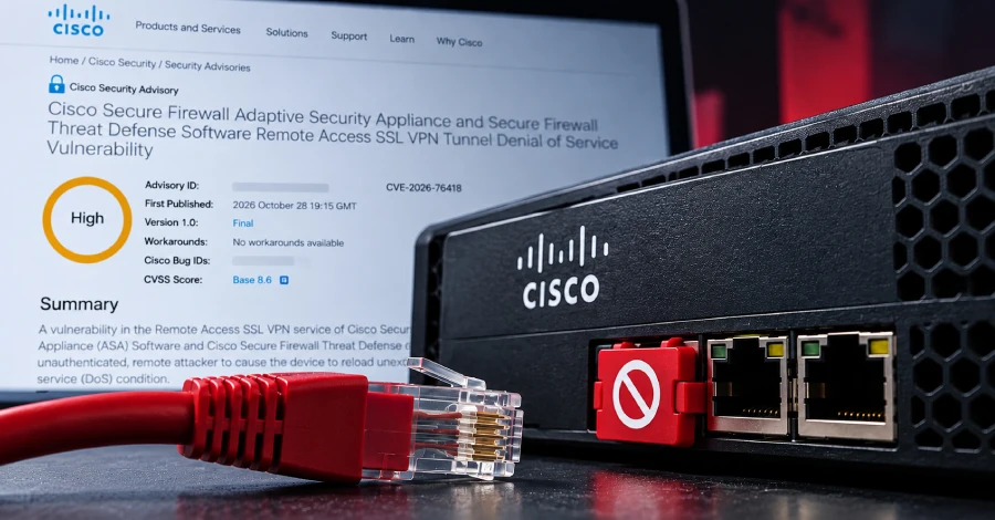 Cisco Patches SSL VPN Flaw That Can Reload ASA and FTD Firewalls
