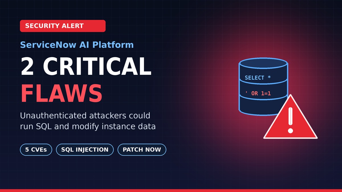 ServiceNow AI Platform Fixes Two Critical Flaws Open to Unauthenticated Attackers