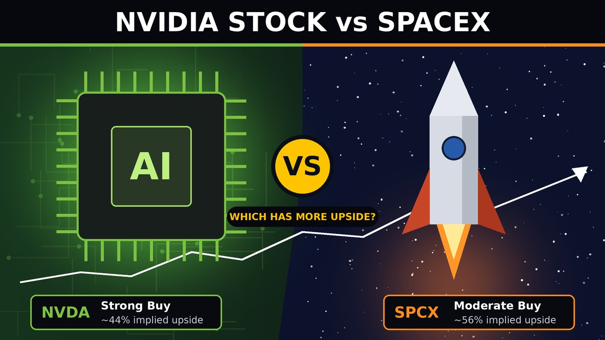 Nvidia Stock vs SpaceX: Wall Street’s Unanimous Pick Faces a Higher-Upside Rival