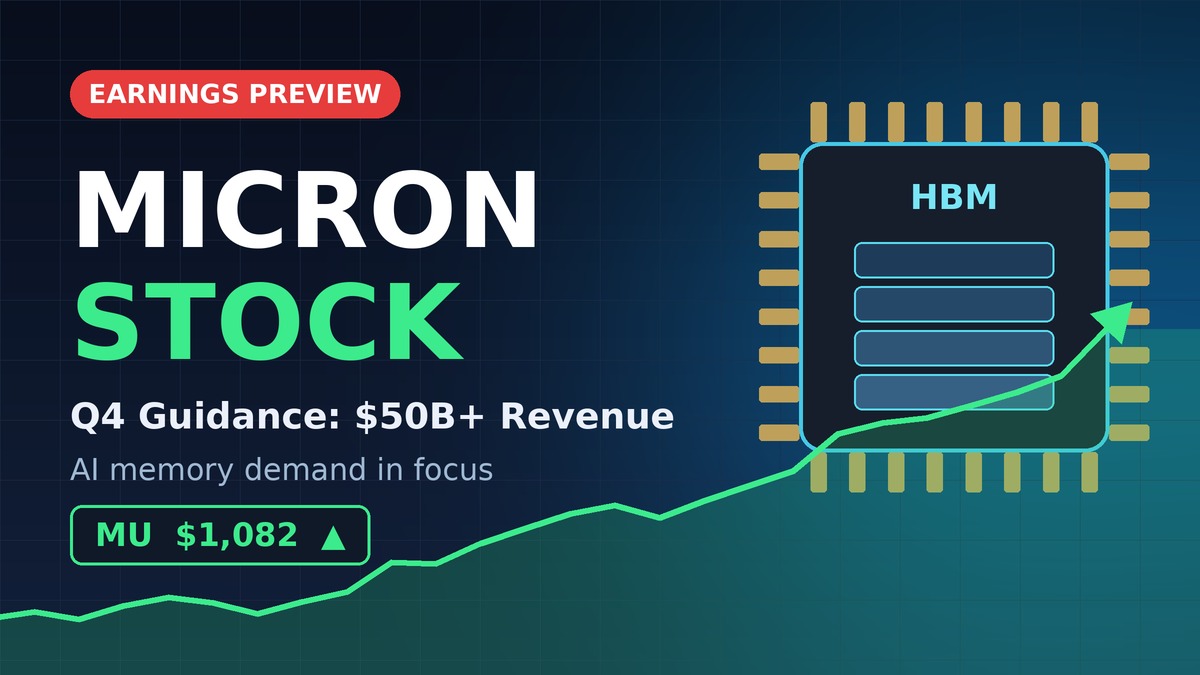 Micron Stock Heads Into Q4 Earnings With $50 Billion Revenue Guidance in Focus